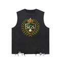 Snow Washed Raw-Hem Tank Top